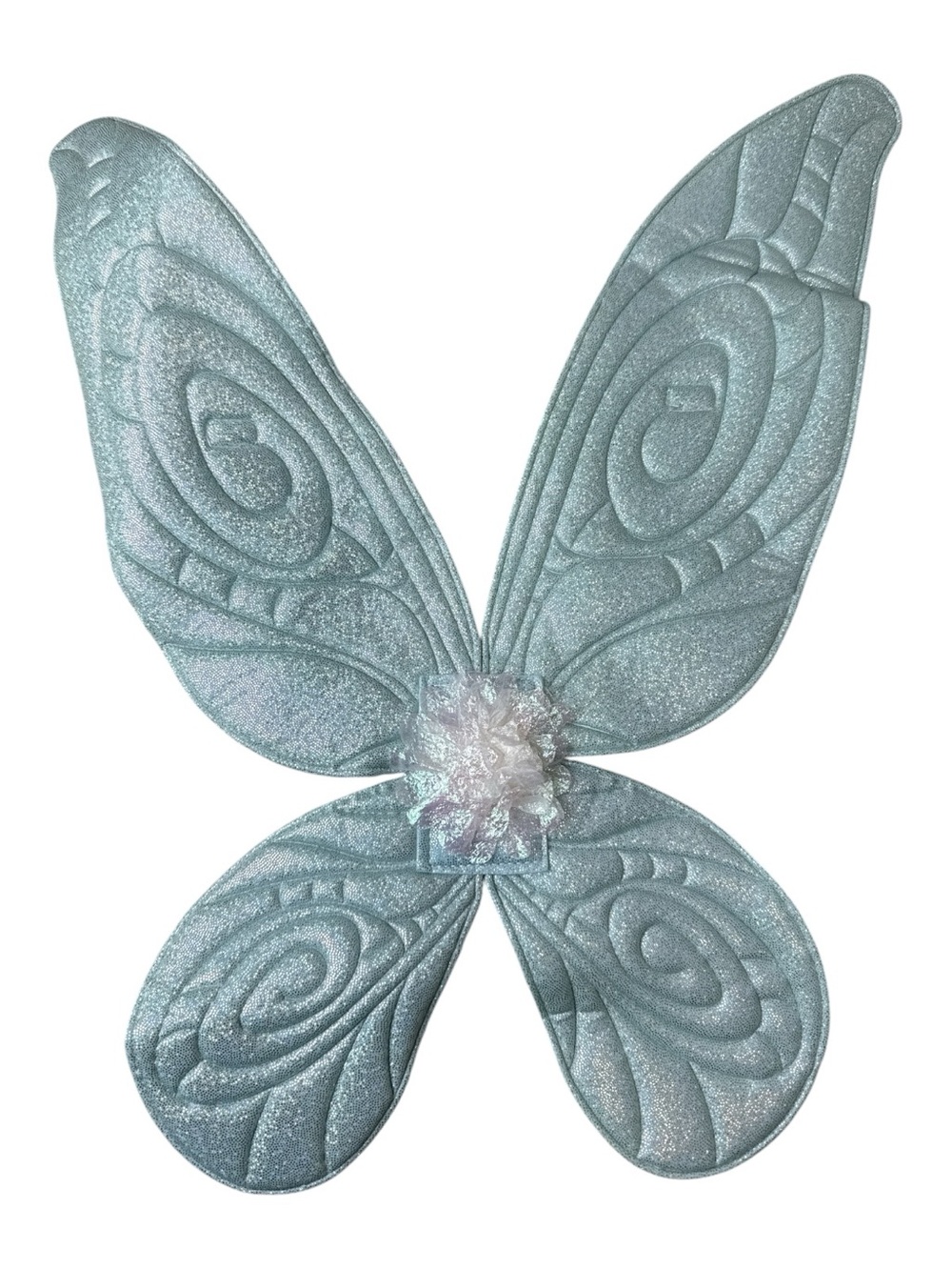 Disney Tinker Bell Costume in Bright Green Silver Leggings and Blue Wings Sz 2T - Picture 9 of 13